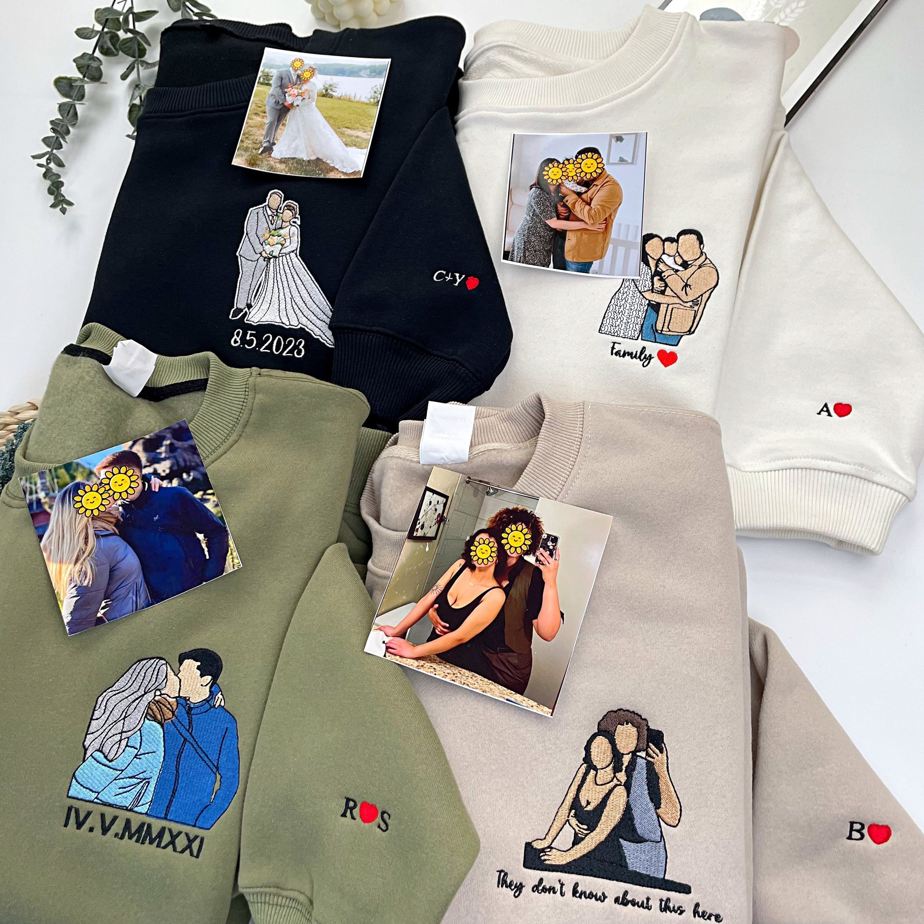 StitchPortrait – bluza z haftowanym zdjęciem | noszona pamiątka