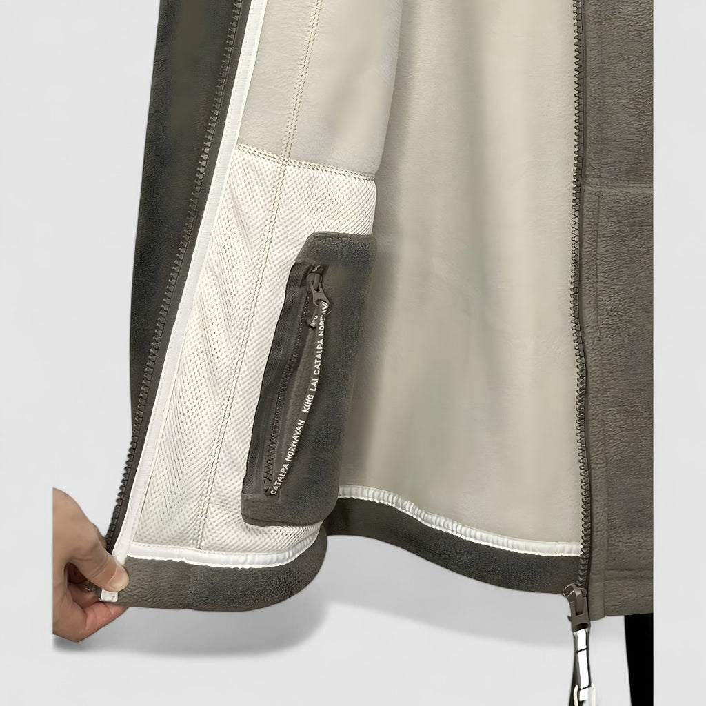 Męska Polarowa Kurtka Z Kołnierzem | Outdoor