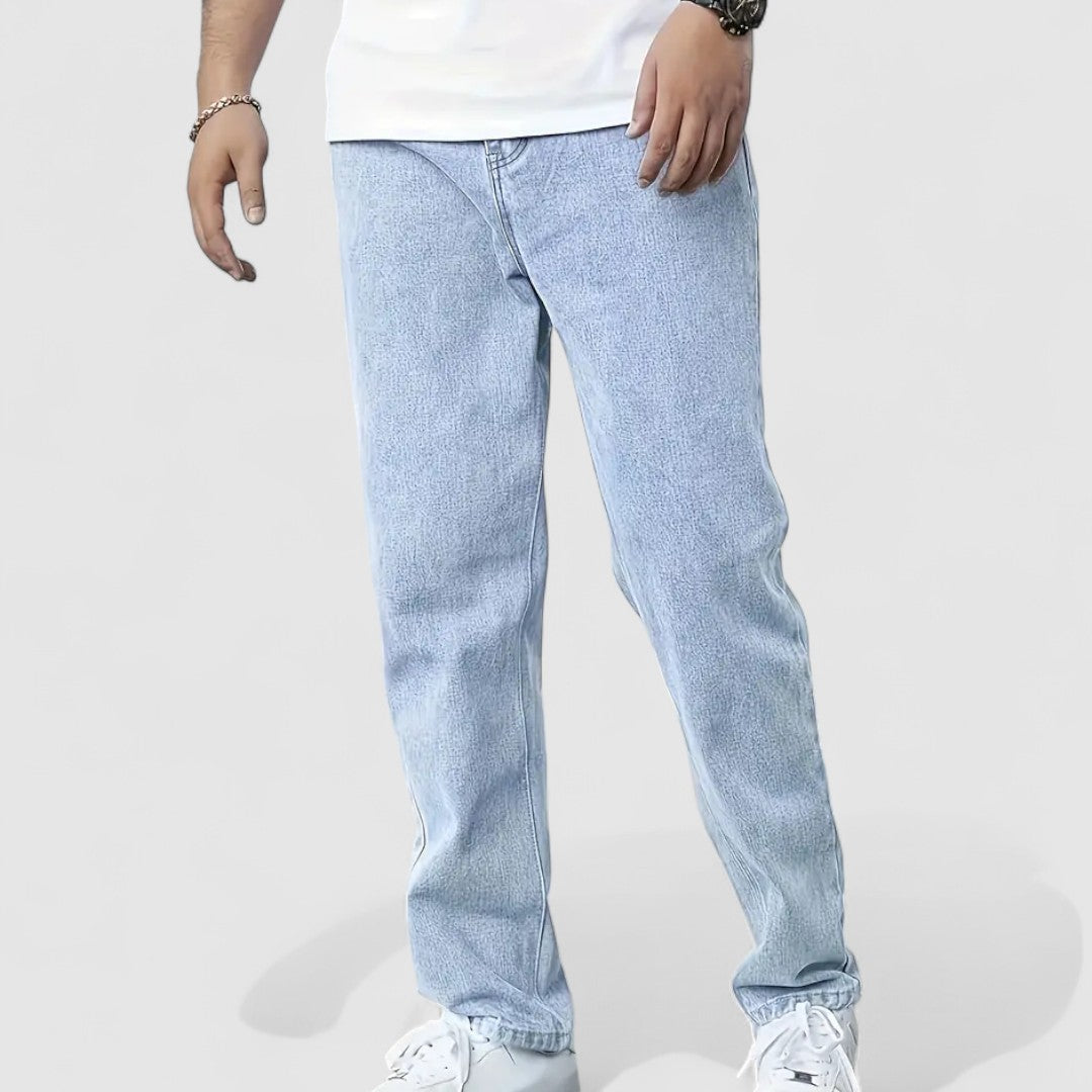 Męskie Jeansy Codzienne | Prosta Noga