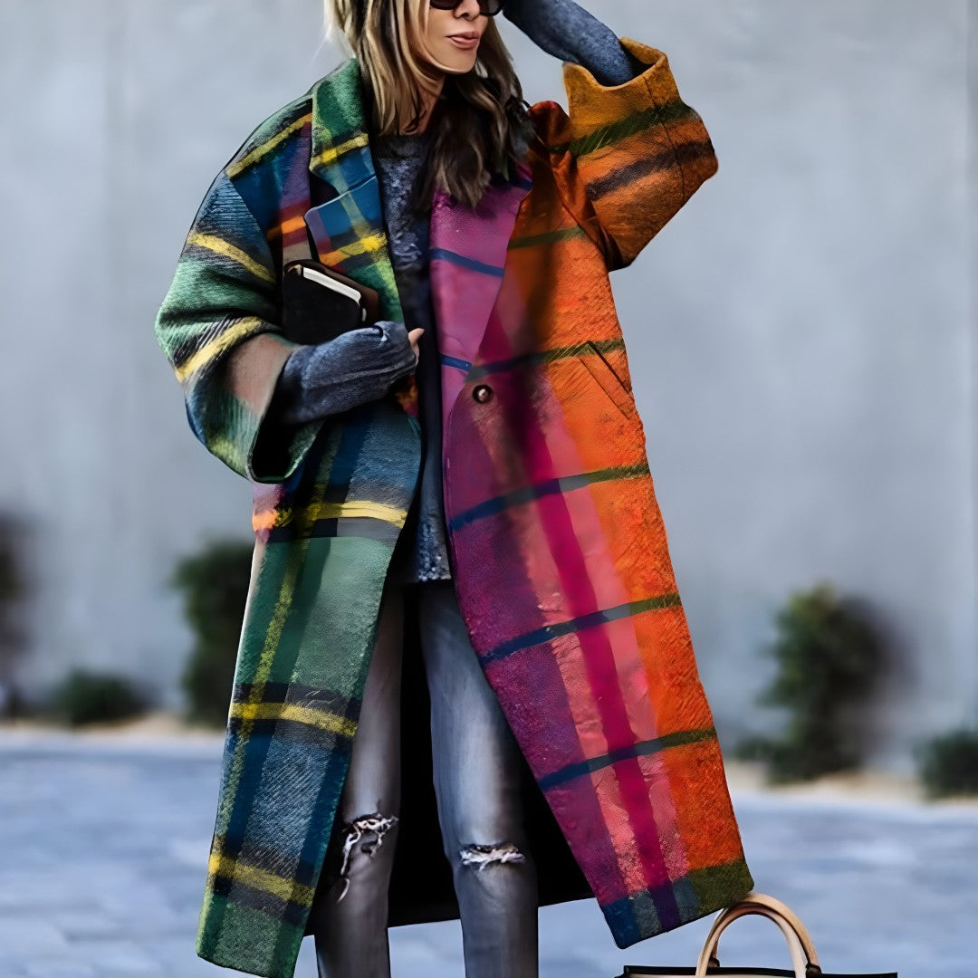 Damski Długi Codzienny Trencz | Jesienny