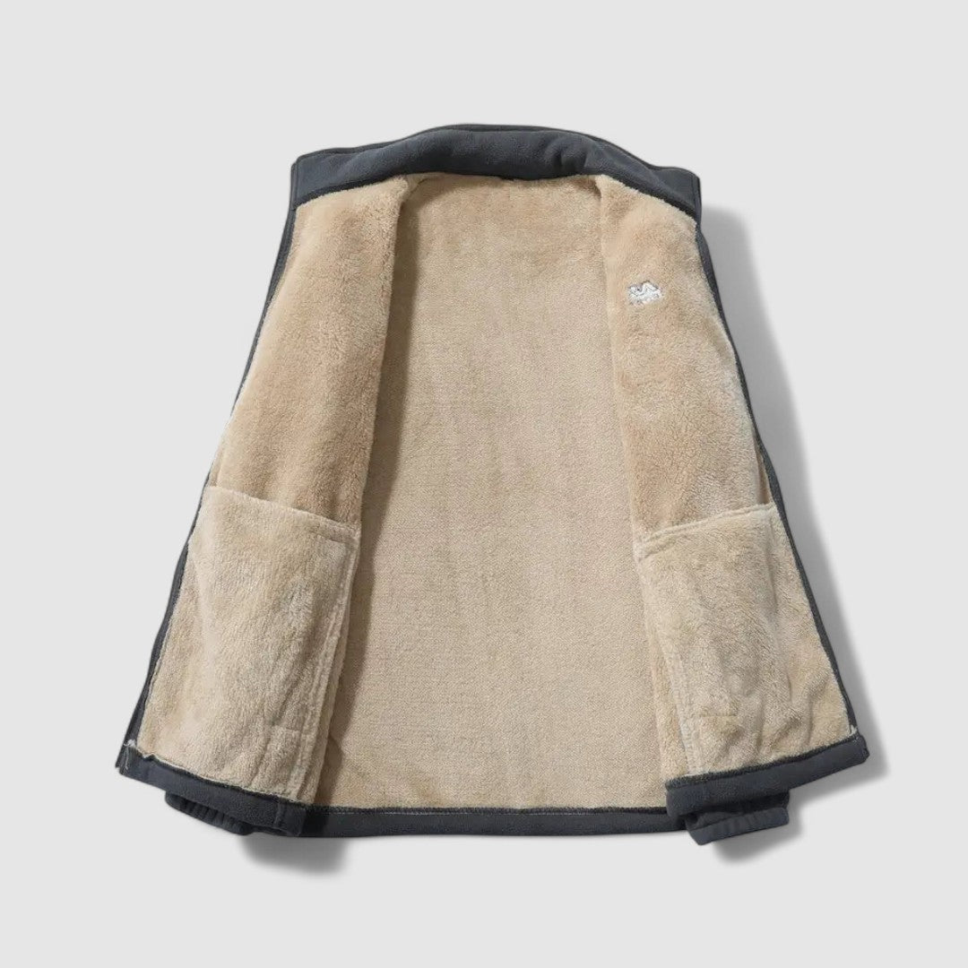 Ocieplana Polarowa Kurtka Dla Mężczyzn | Zimowa