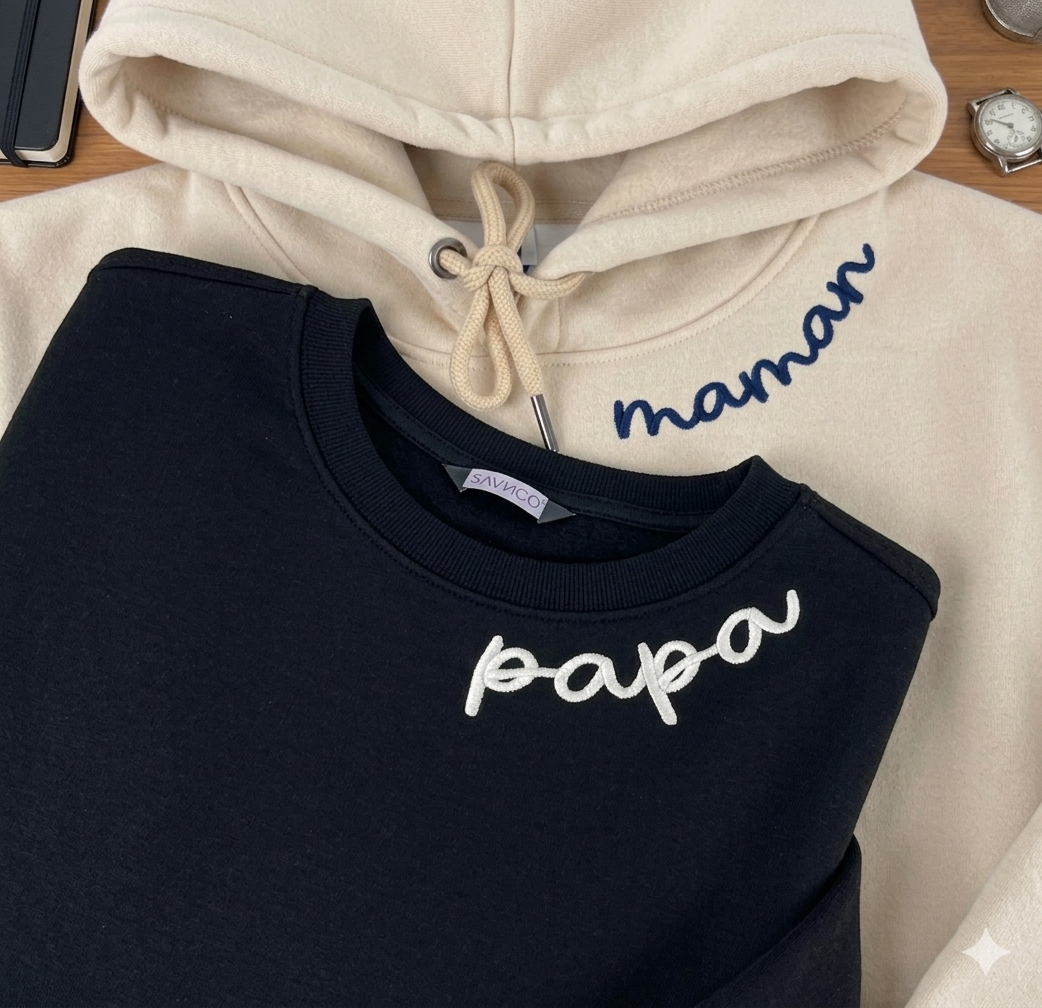 AmoraWear – bluza z haftem „MOM” – prezent dla mamy – widok produktu 5 | Ionotix