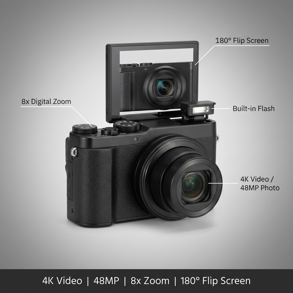 Aparat cyfrowy 4K – matryca 48MP – widok produktu 7 | Ionotix
