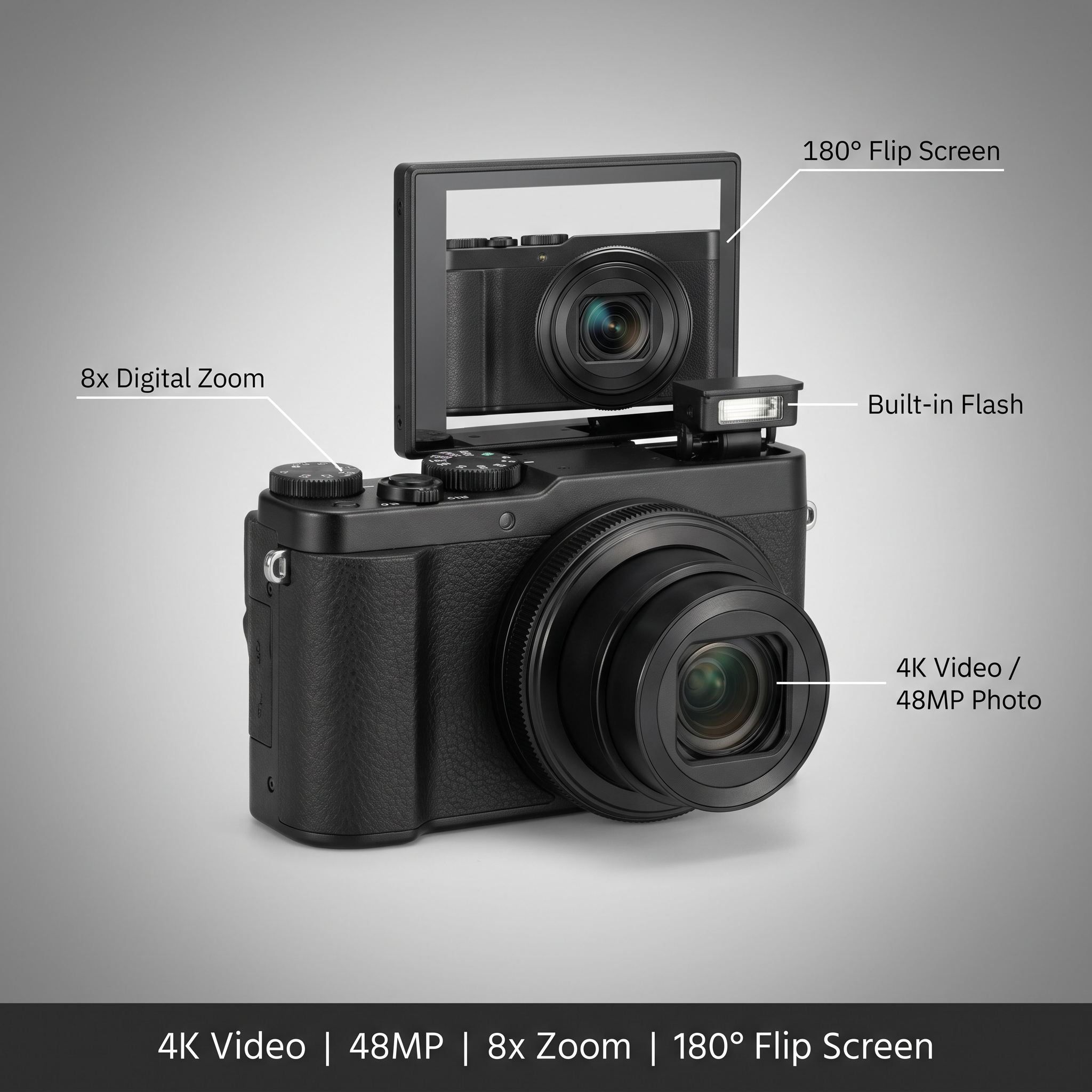 Aparat cyfrowy 4K – matryca 48MP – widok produktu 7 | Ionotix