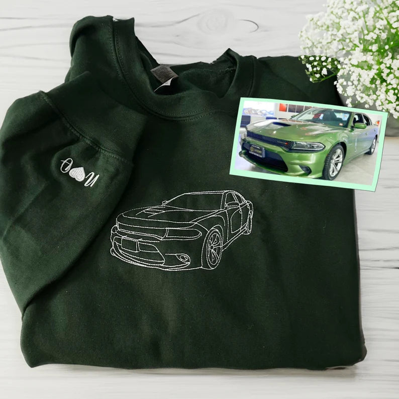 AutoHaft – bluza z haftem samochodu – ze zdjęcia – widok produktu 2 | Ionotix