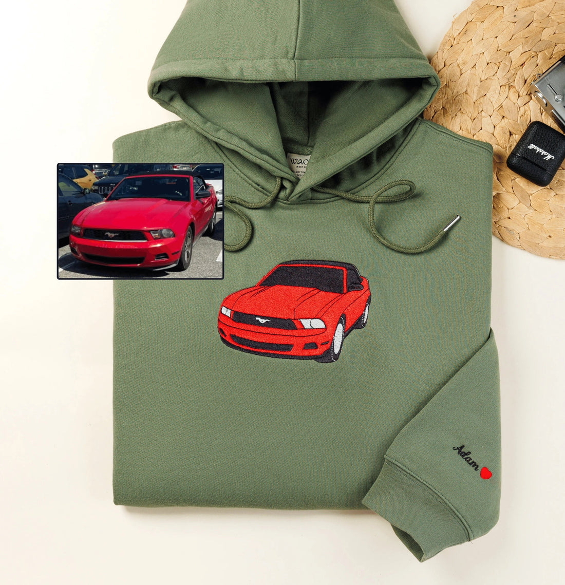 AutoHaft – bluza z haftem samochodu – ze zdjęcia – widok produktu 3 | Ionotix