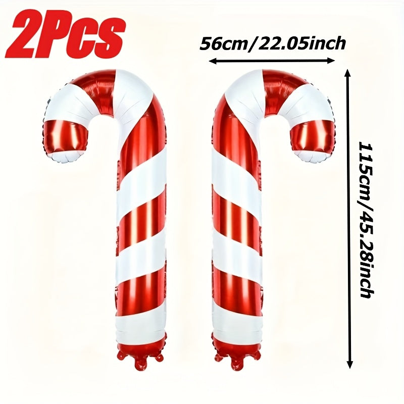Balony foliowe laski cukrowe 115 cm, 2 szt. - samouszczelniający zawór, do domu i ogrodu - widok produktu 4 | Ionotix