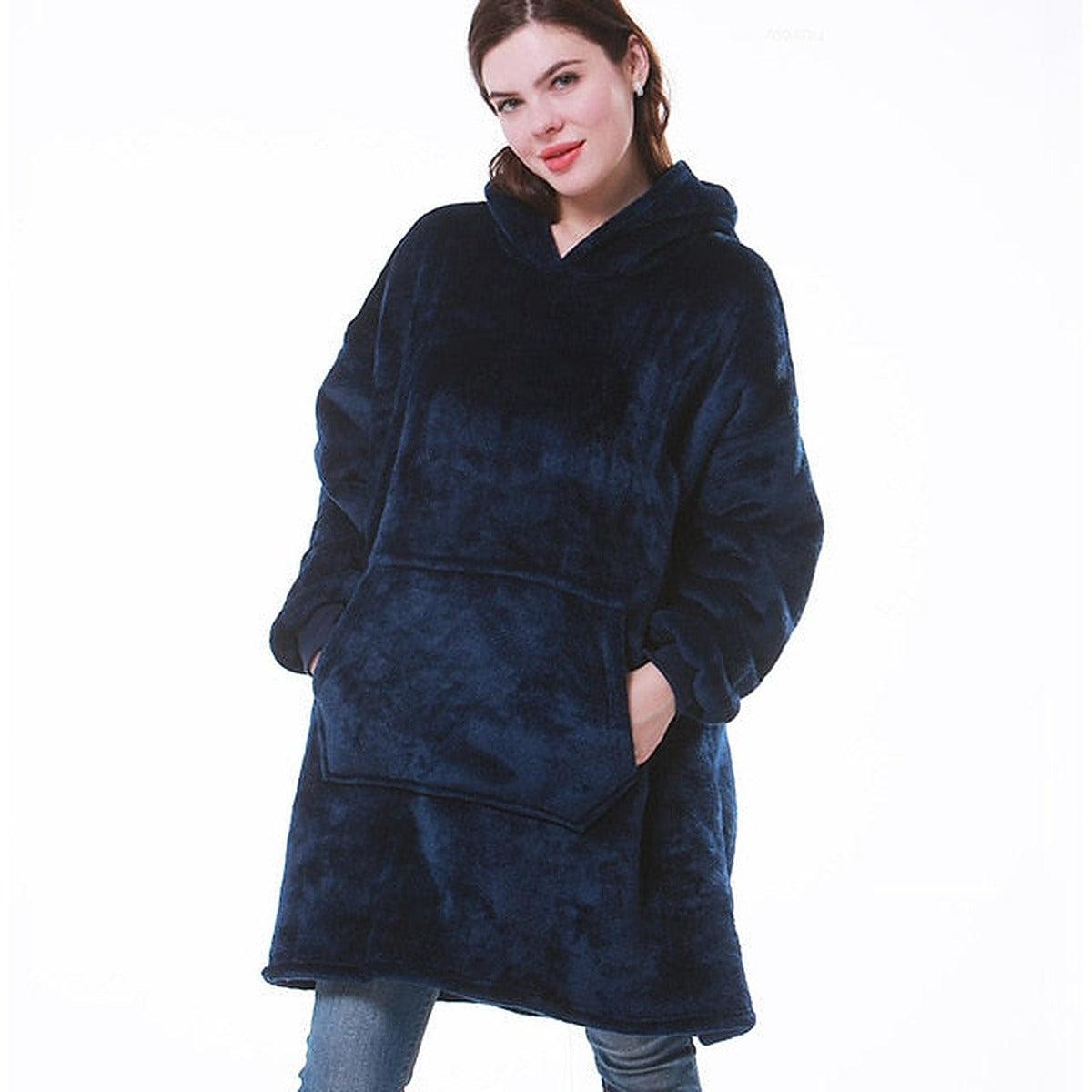 Bluza koc z kapturem oversize - polar sherpa – widok produktu 3 | Ionotix