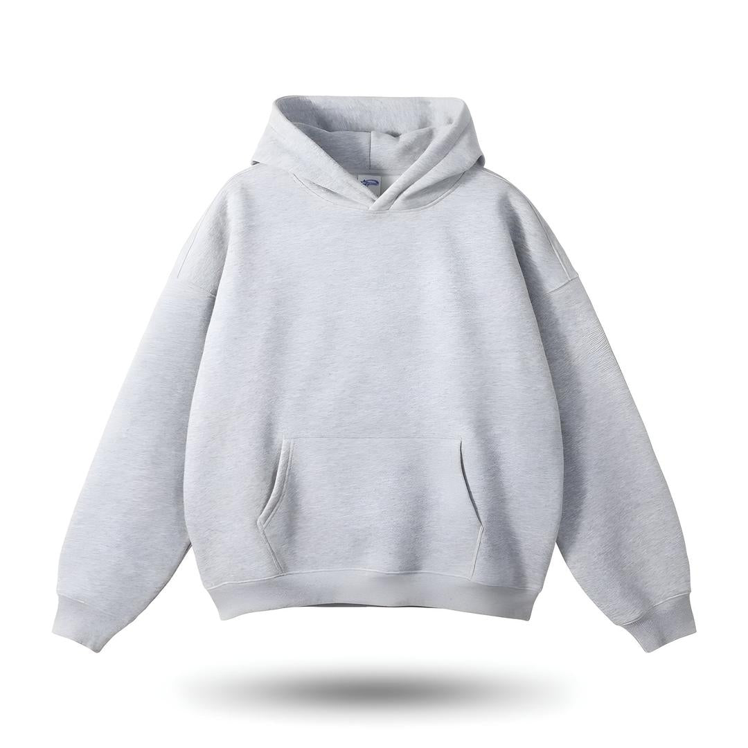 Bluza z kapturem o luźnym kroju z kieszenią typu kangurka – widok produktu 4 | Ionotix