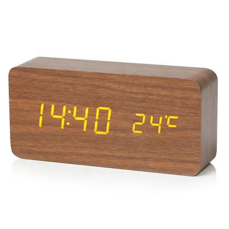 Budzello – drewniany budzik LED – cichy i elegancki – widok produktu 3 | Ionotix