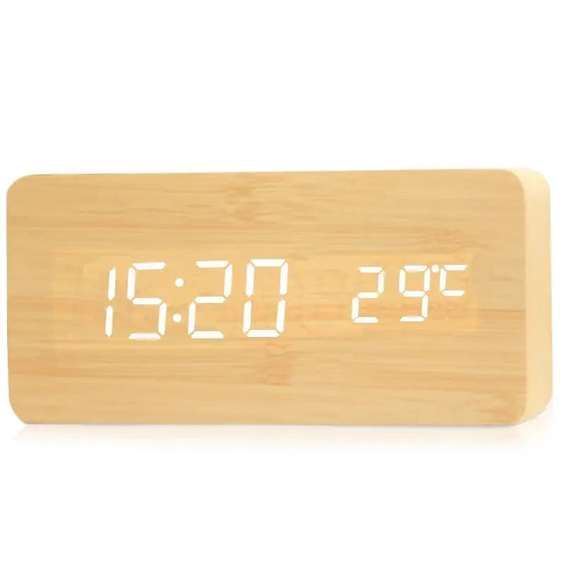 Budzello – drewniany budzik LED – cichy i elegancki – widok produktu 5 | Ionotix
