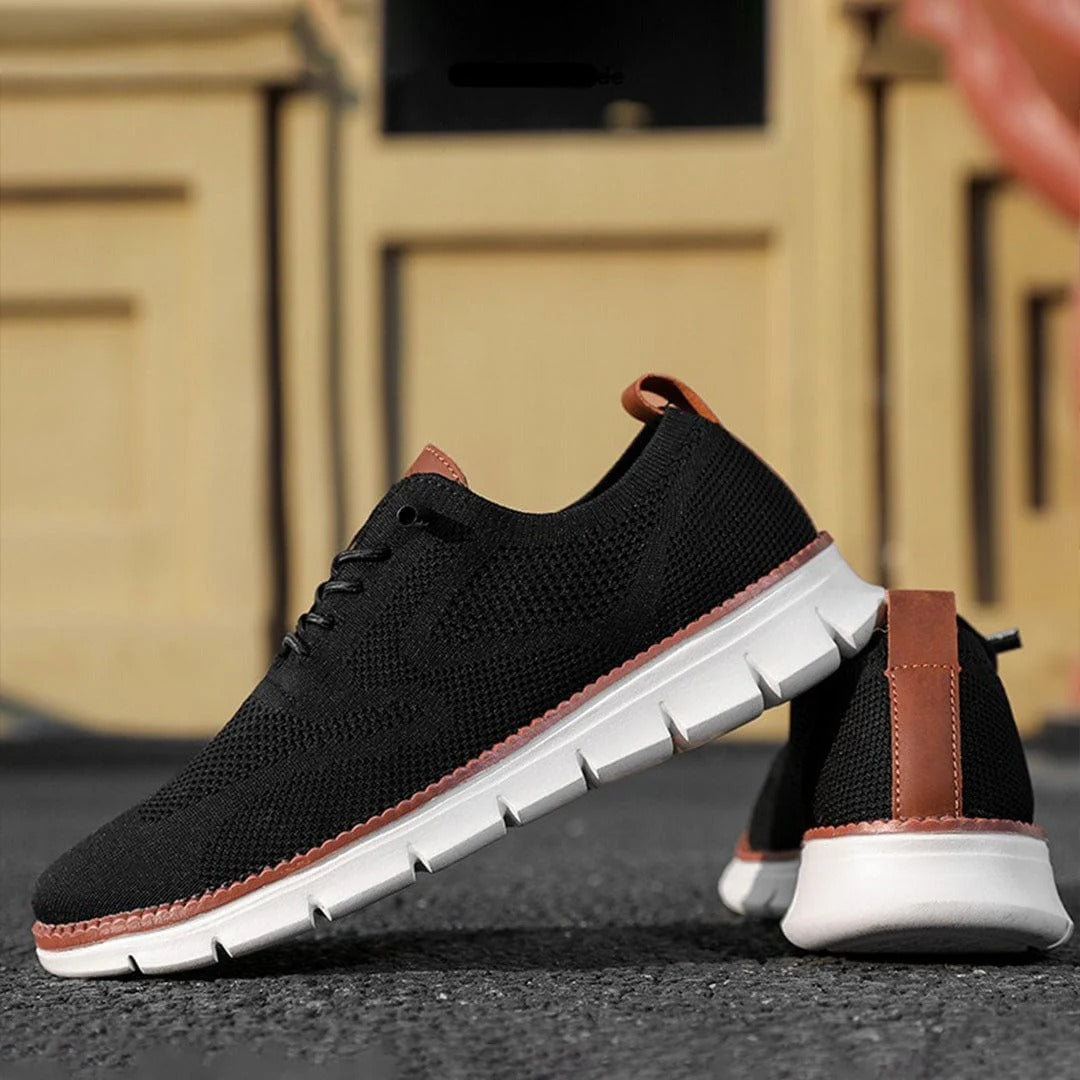Buty casualowe sznurowane z teksturowaną podeszwą – widok produktu 3 | Ionotix