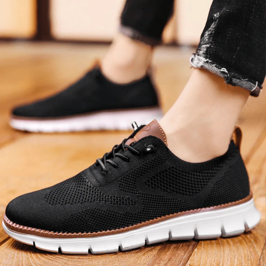 Buty casualowe sznurowane z teksturowaną podeszwą – widok produktu 5 | Ionotix