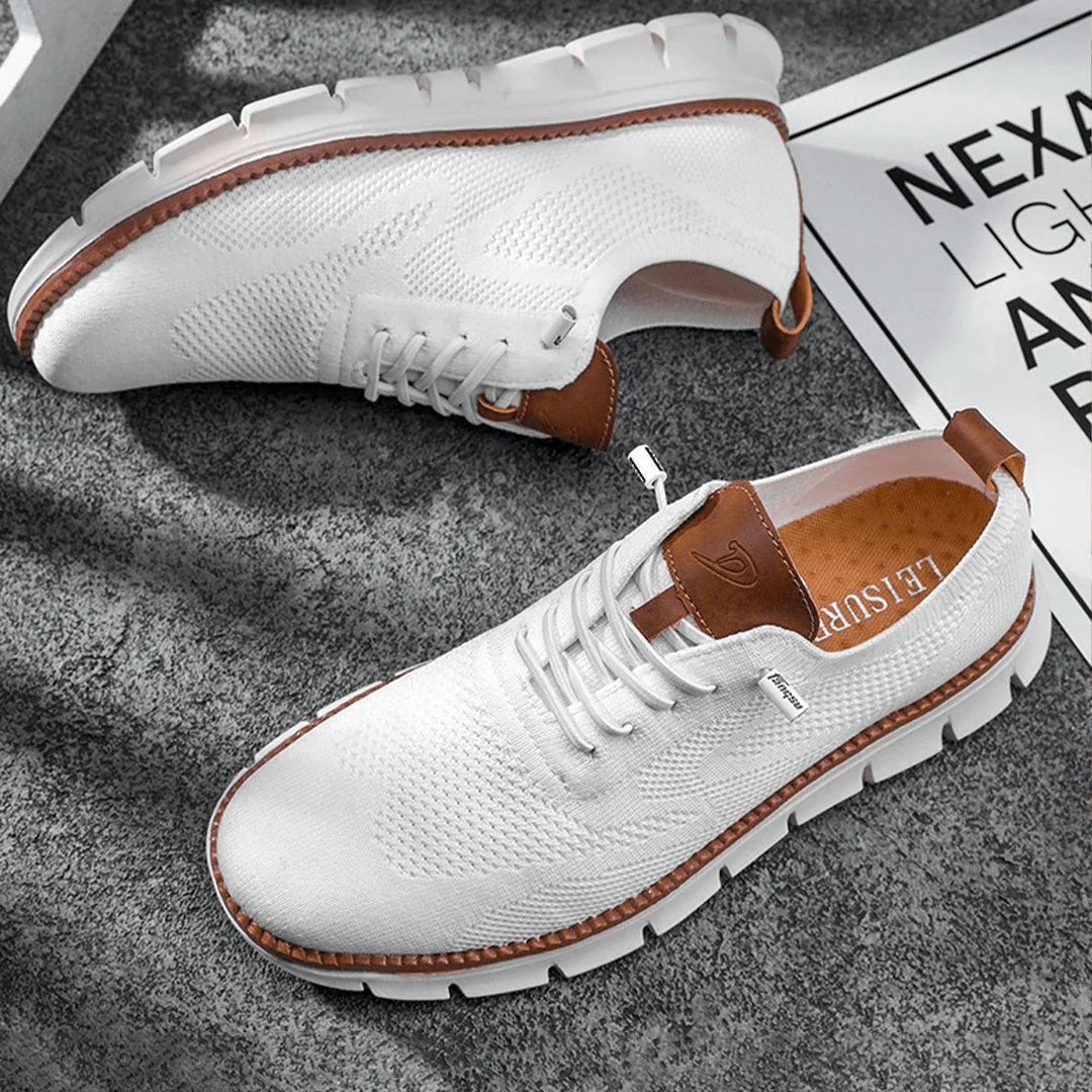 Buty casualowe sznurowane z teksturowaną podeszwą – widok produktu 14 | Ionotix