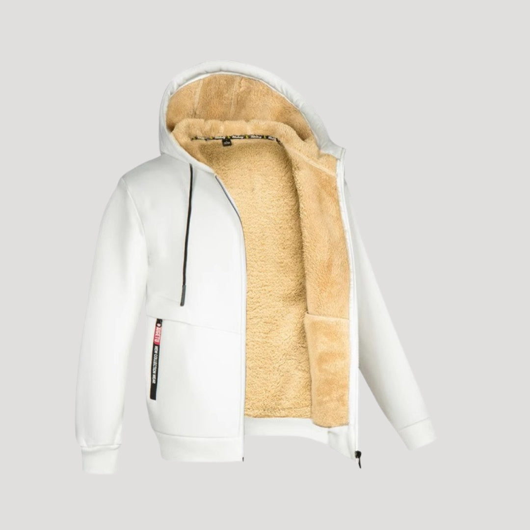 Casualowa męska bluza z polarem i zamkiem błyskawicznym – widok produktu 6 | Ionotix