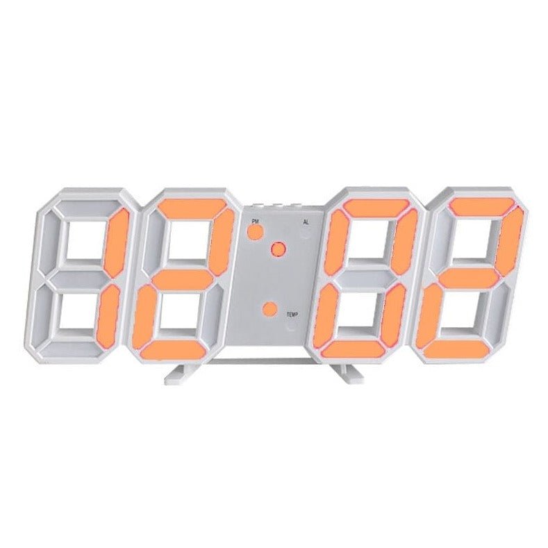 Cyfrowy zegar ścienny 3D LED – nowoczesny design – widok produktu 6 | Ionotix