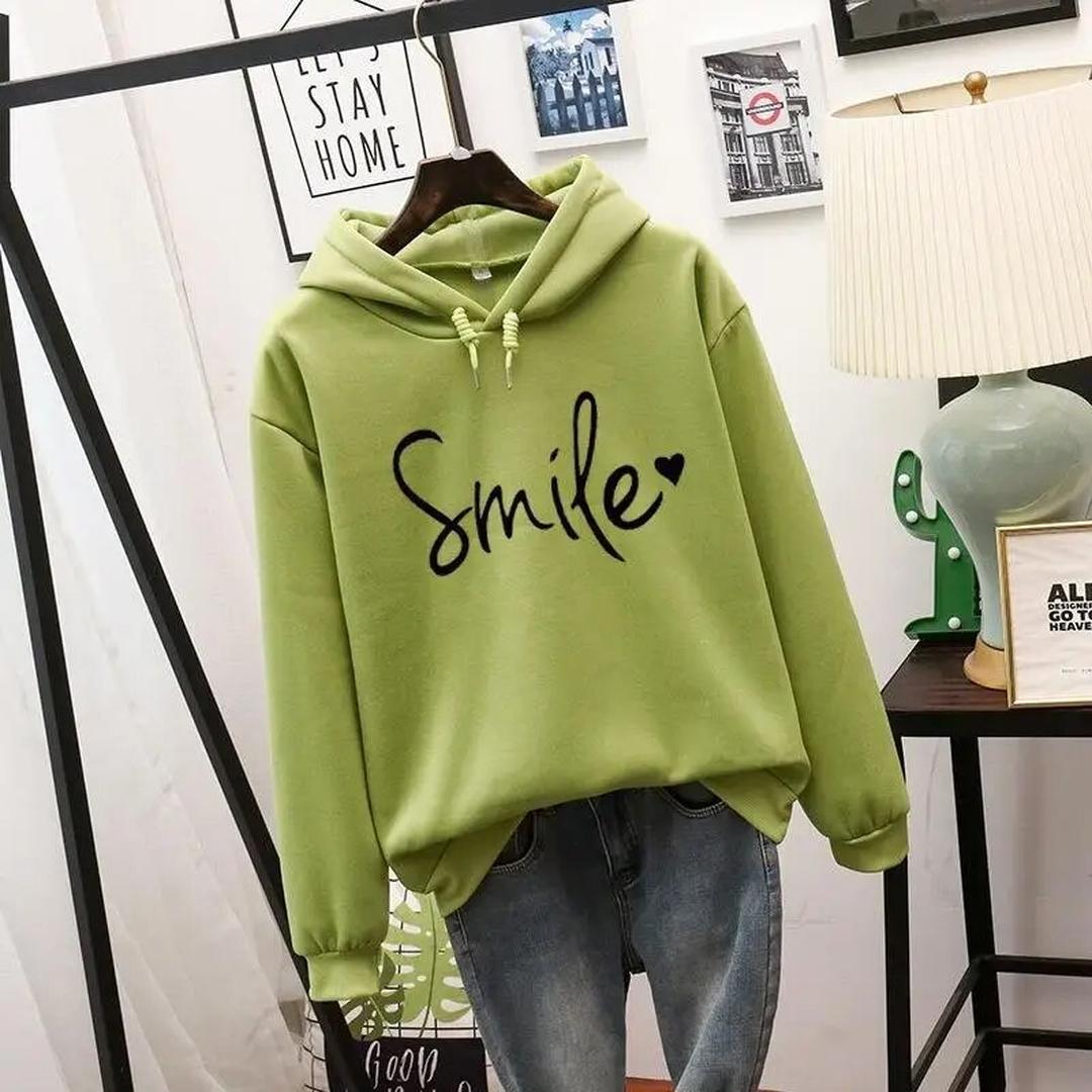Damska bluza z kapturem z napisem Smile – widok produktu 5 | Ionotix