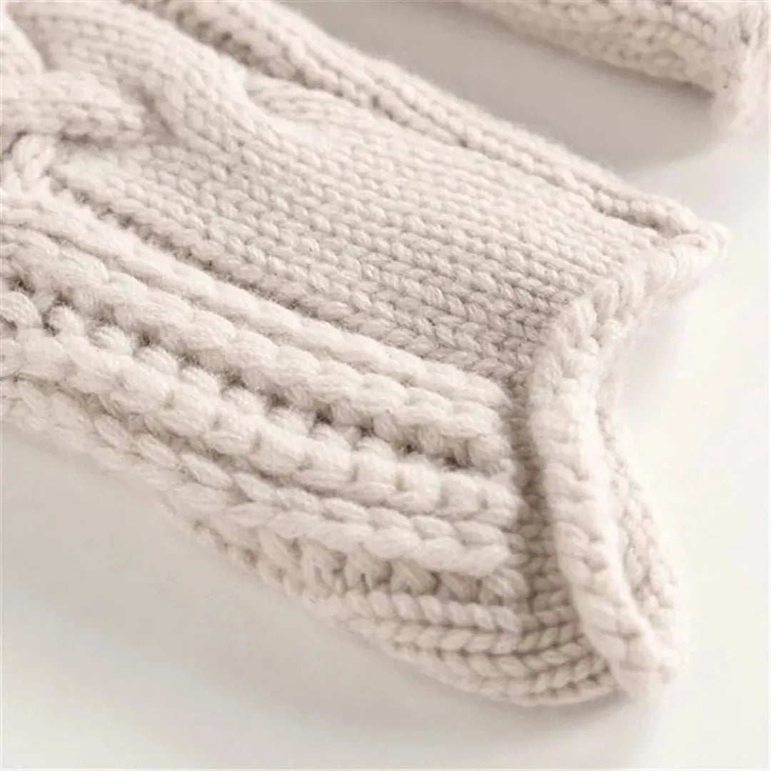 Damski sweter z golfem z dzianiny premium o luźnym kroju – widok produktu 3 | Ionotix
