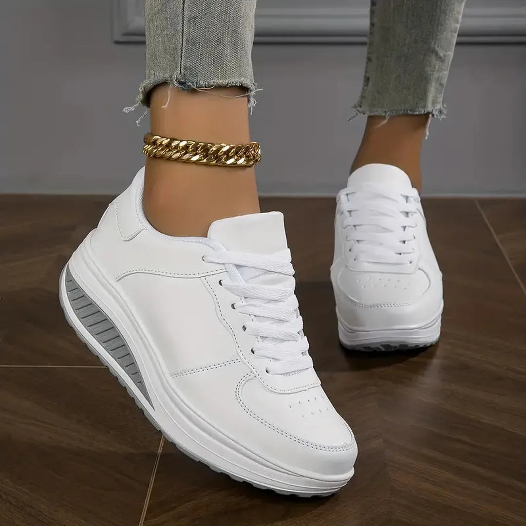 Damskie casualowe sneakersy sznurowane do codziennego użytku – widok produktu 6 | Ionotix