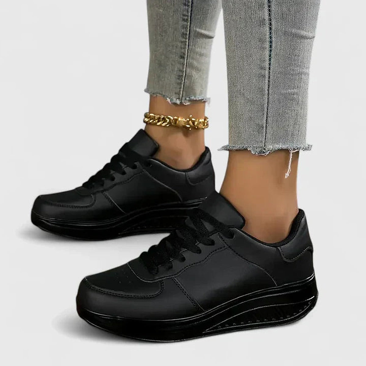 Damskie sneakersy na koturnie z amortyzującą wkładką - widok produktu 6 | Ionotix