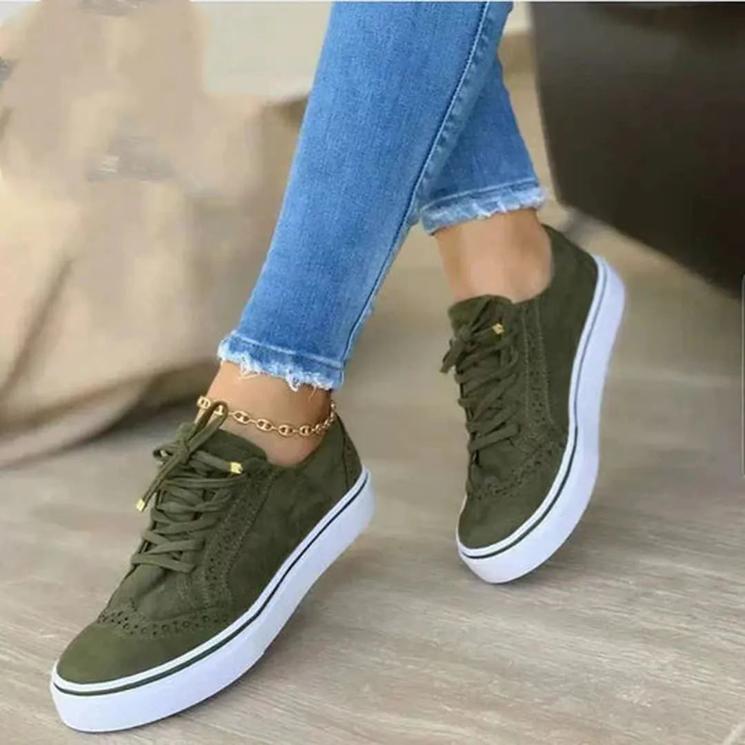 Damskie sneakersy ze sznurowaniem – casualowy styl – widok produktu 1 | Ionotix