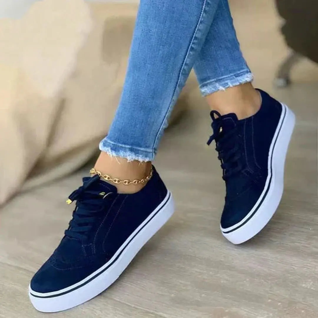 Damskie sneakersy ze sznurowaniem – casualowy styl – widok produktu 3 | Ionotix