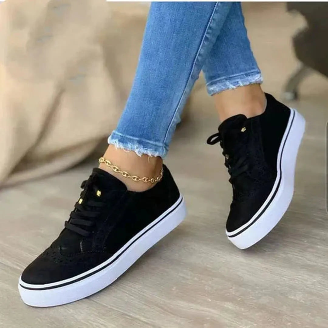 Damskie sneakersy ze sznurowaniem – casualowy styl – widok produktu 4 | Ionotix