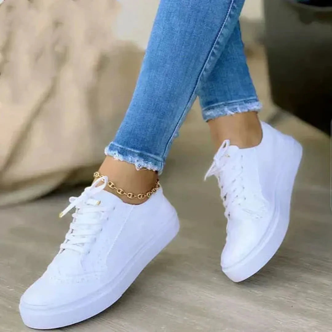 Damskie sneakersy ze sznurowaniem – casualowy styl – widok produktu 5 | Ionotix