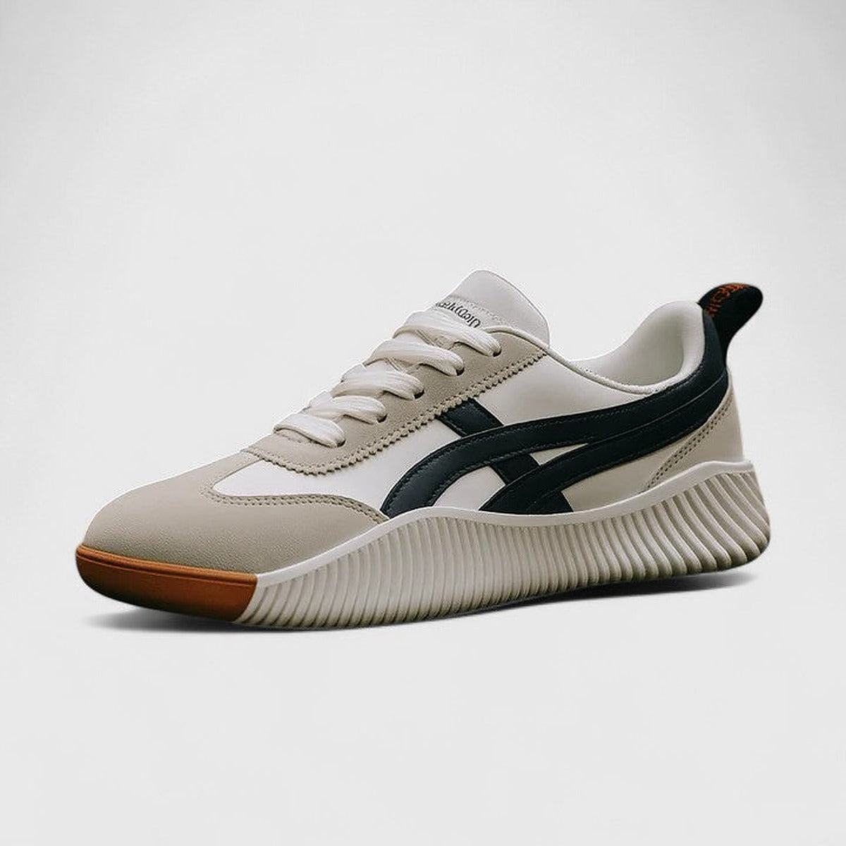 Damskie sznurowane sneakersy na grubej amortyzującej podeszwie - widok produktu 1 | Ionotix