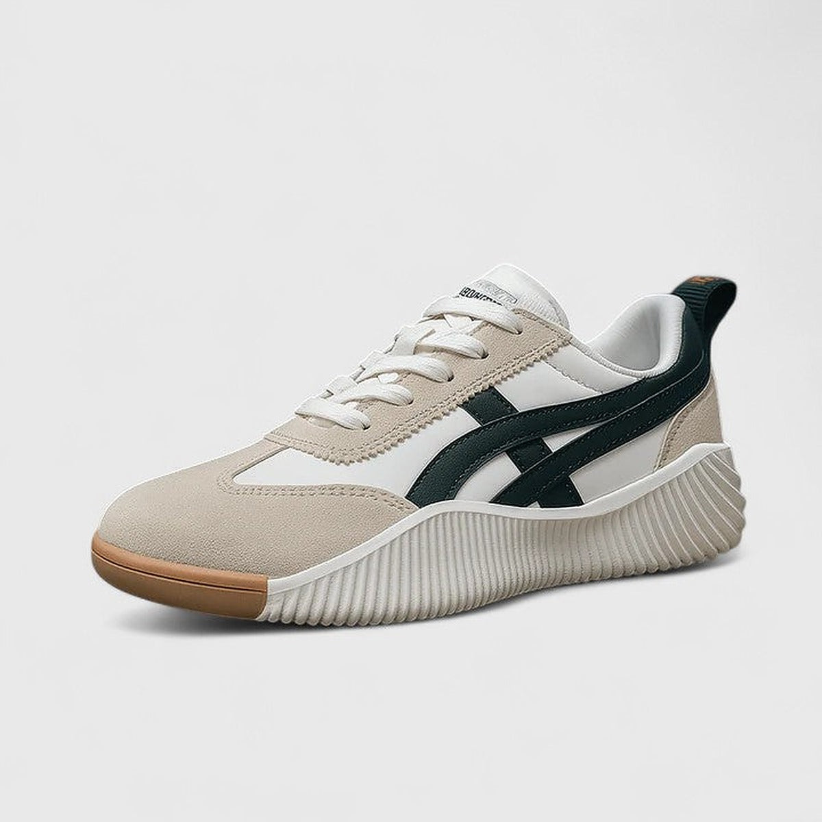Damskie sznurowane sneakersy na grubej amortyzującej podeszwie - widok produktu 5 | Ionotix