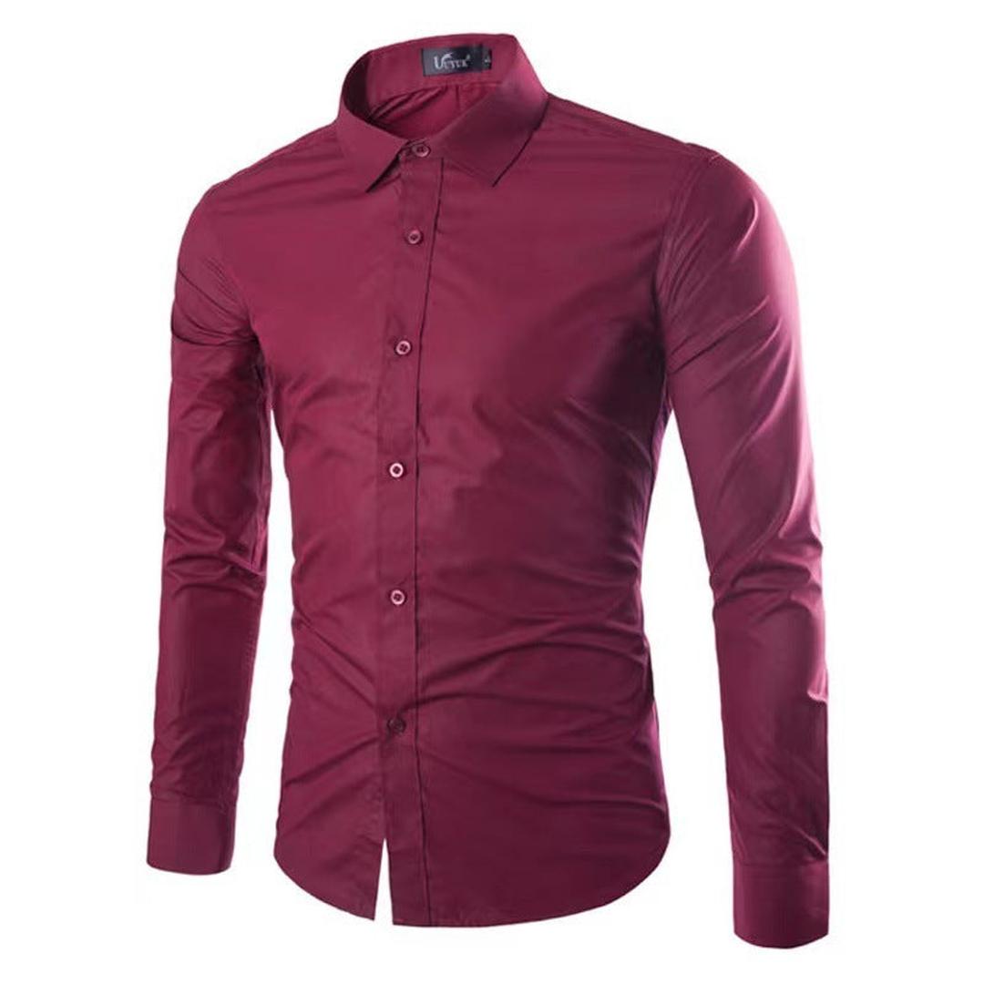 Dopasowana Koszula Zapinana Na Guziki Z Długim Rękawem – Koszula Slim Fit – widok produktu 4 | Ionotix