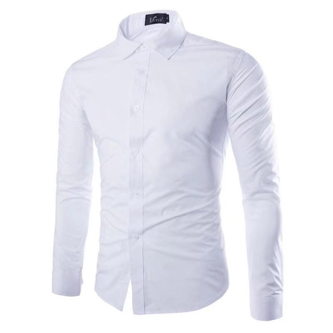 Dopasowana Koszula Zapinana Na Guziki Z Długim Rękawem – Koszula Slim Fit – widok produktu 5 | Ionotix