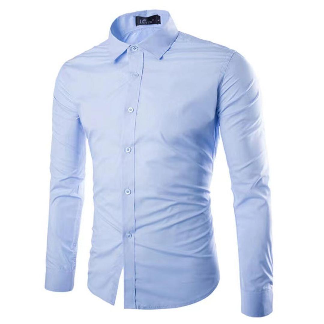 Dopasowana Koszula Zapinana Na Guziki Z Długim Rękawem – Koszula Slim Fit – widok produktu 14 | Ionotix