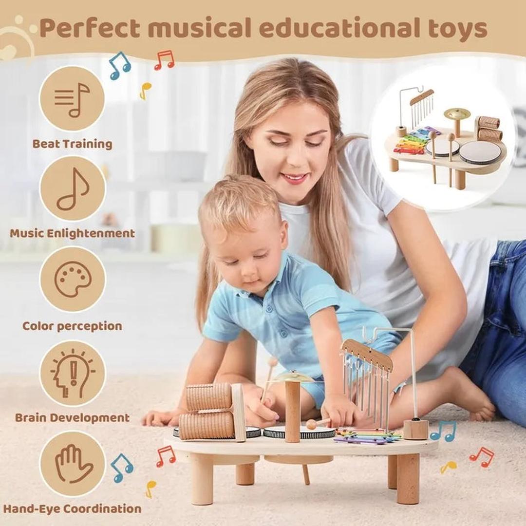 Drewniana muzyczna stacja dla dzieci – widok produktu 4 | Ionotix