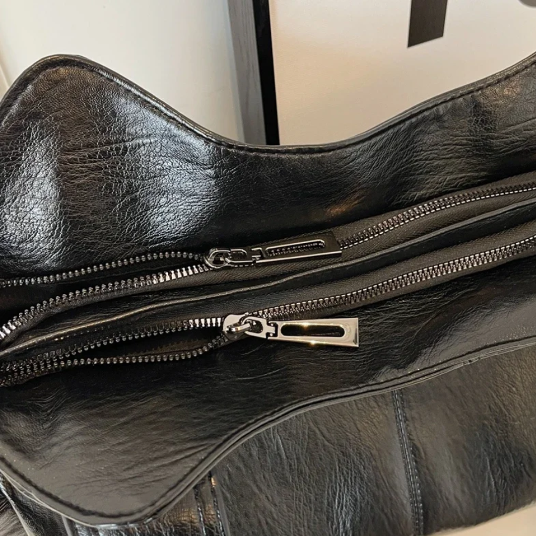 Duża Skórzana Torba Crossbody Na Ramię – Pojemna Torba – widok produktu 15 | Ionotix