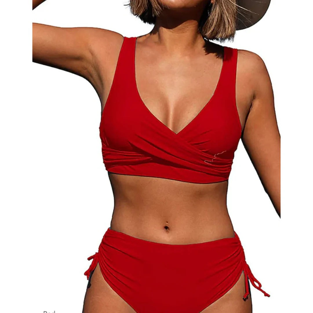 Dwuczęściowy zestaw bikini z wiązanym dołem po bokach – widok produktu 2 | Ionotix