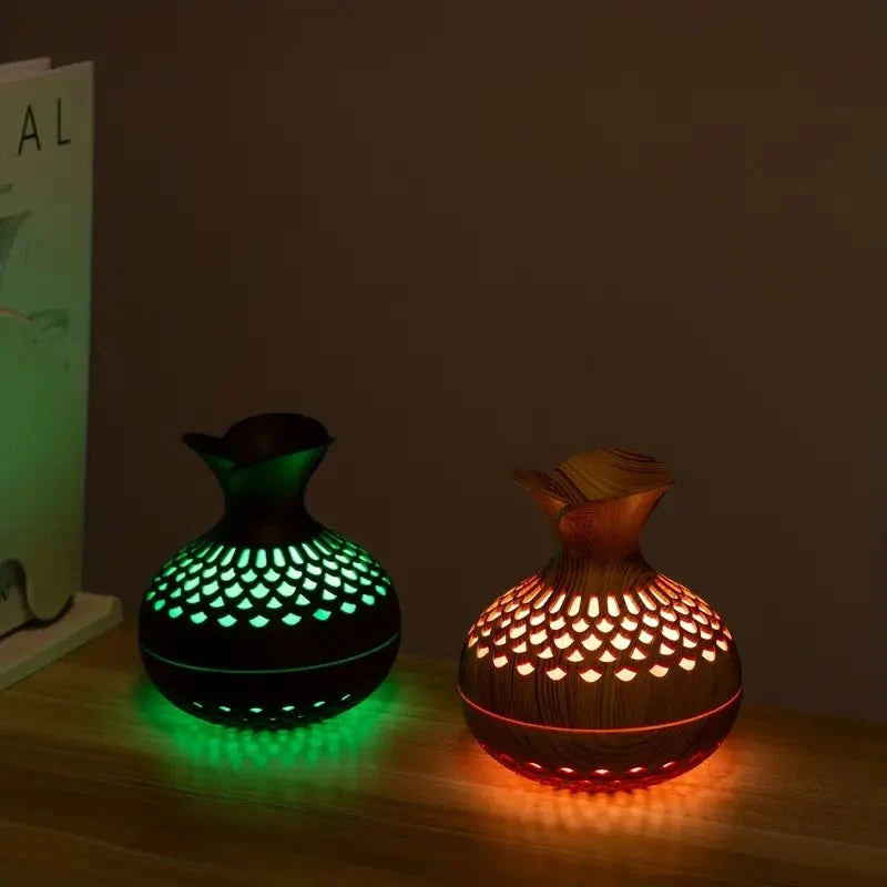 Dyfuzor zapachowy z podświetleniem LED - nawilżacz w formie wazonu – widok produktu 5 | Ionotix