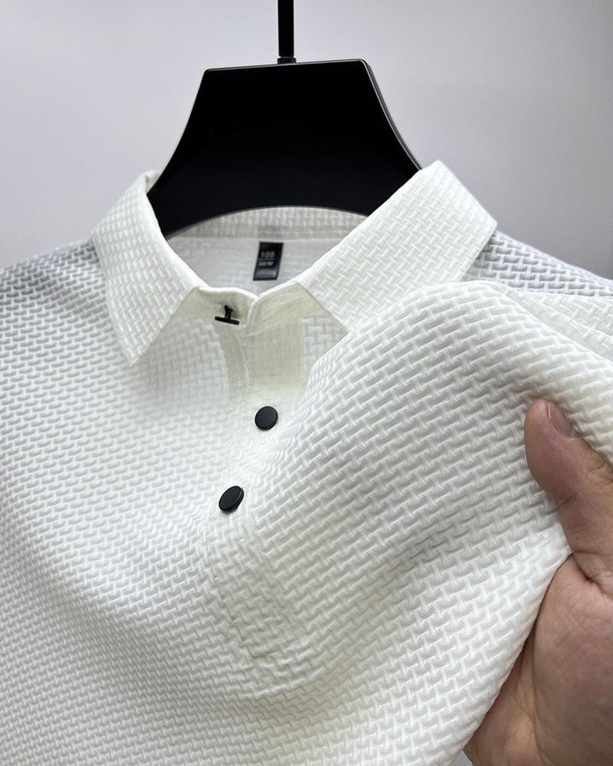 Dzianinowa koszulka polo z krótkim rękawem – widok produktu 2 | Ionotix