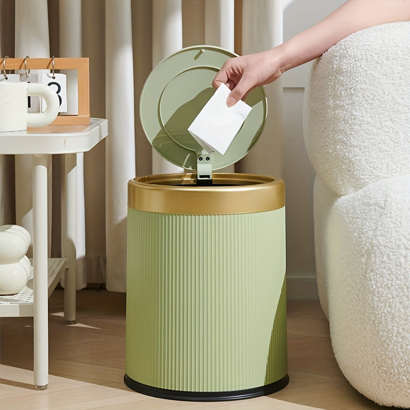 Elegancki owalny kosz na śmieci – otwierany dotykiem – widok produktu 1 | Ionotix