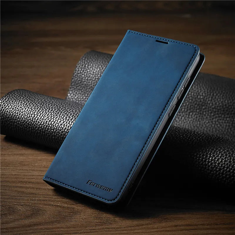 Skórzane etui portfelowe Etuvio chroniące iPhone