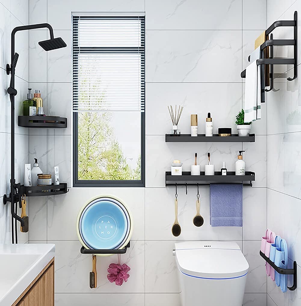 FlexRack – wisząca półka łazienkowa na ręczniki – widok produktu 3 | Ionotix