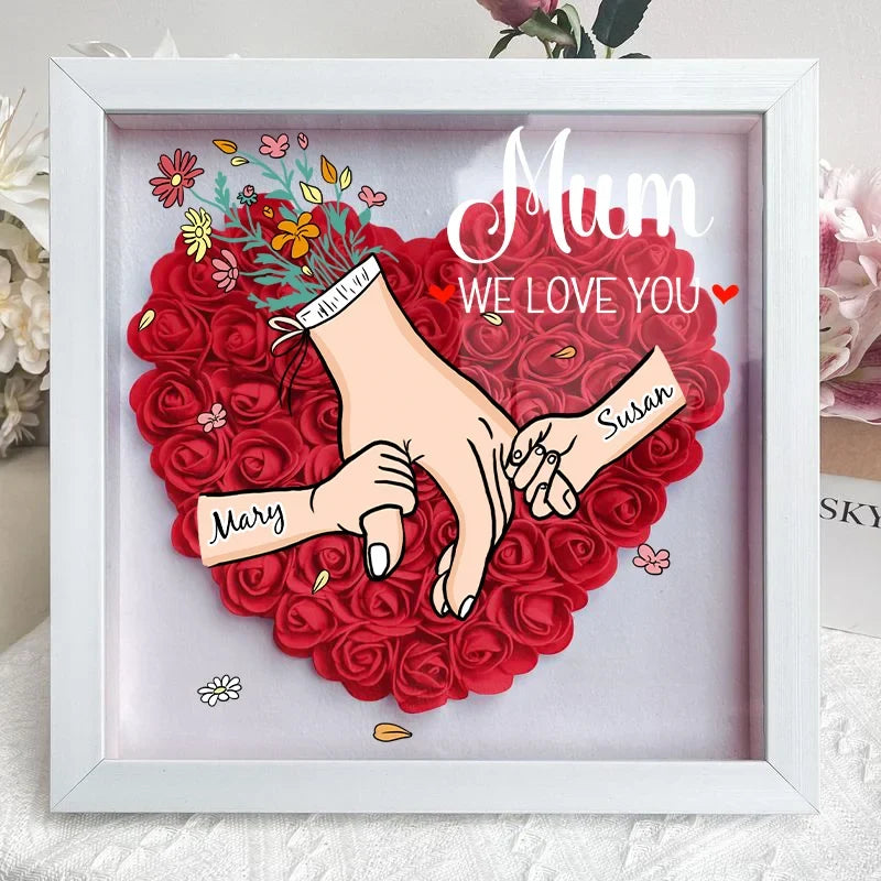 FloraFrame – kwiatowa ramka z imionami – prezent dla mamy – widok produktu 7 | Ionotix