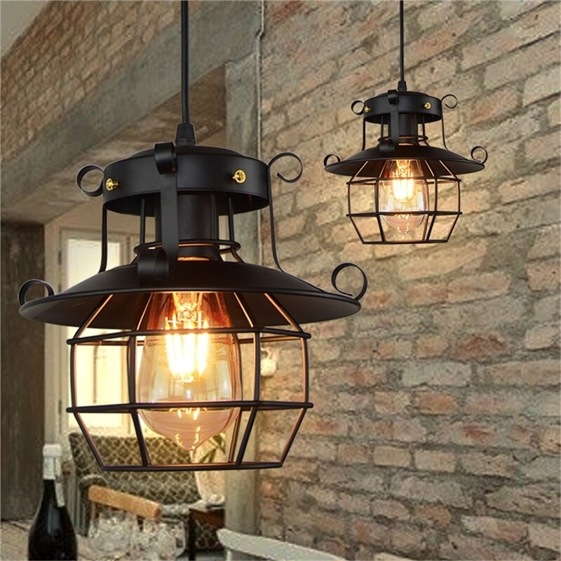 Industrialna lampa sufitowa w stylu loft – antyczne wykończenie – widok produktu 1 | Ionotix