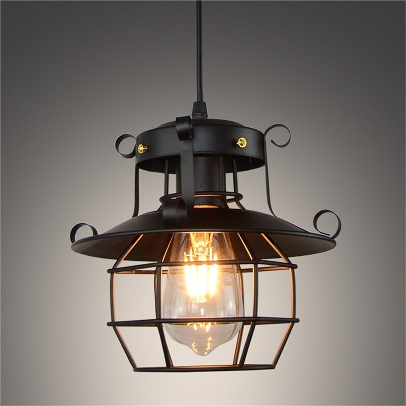Industrialna lampa sufitowa w stylu loft – antyczne wykończenie – widok produktu 4 | Ionotix
