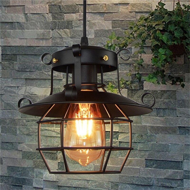 Industrialna lampa sufitowa w stylu loft – antyczne wykończenie – widok produktu 5 | Ionotix