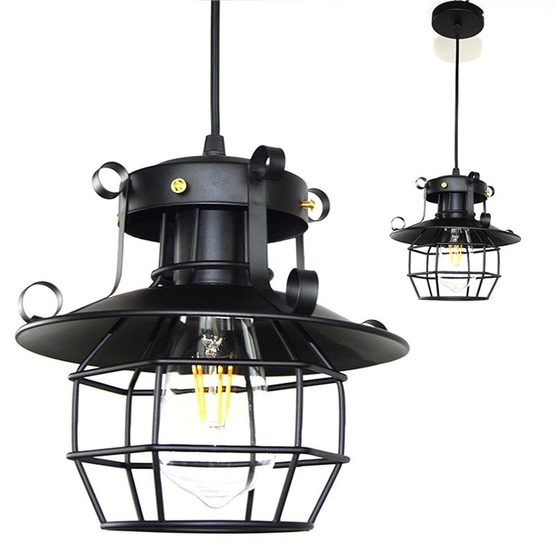 Industrialna lampa sufitowa w stylu loft – antyczne wykończenie – widok produktu 6 | Ionotix