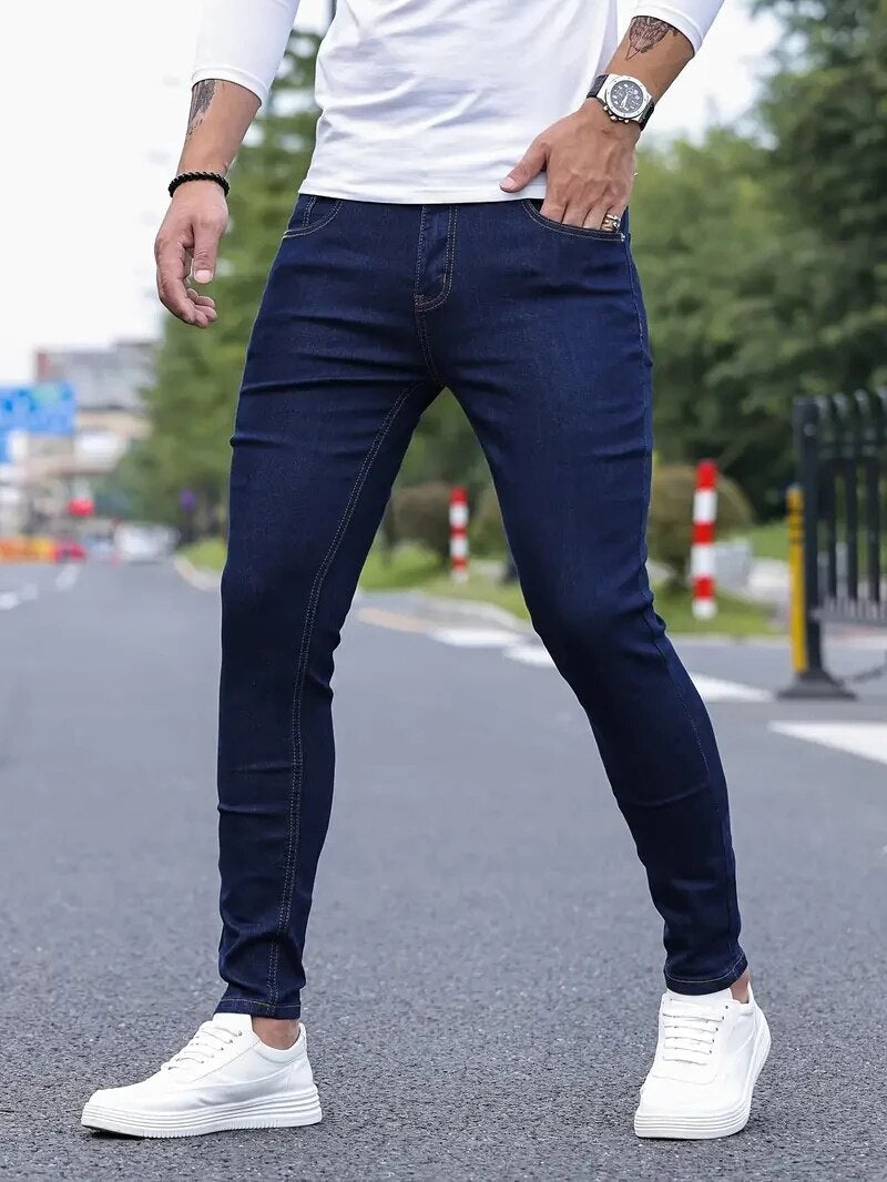 Jeansy męskie slim fit ze stretchem – widok produktu 2 | Ionotix