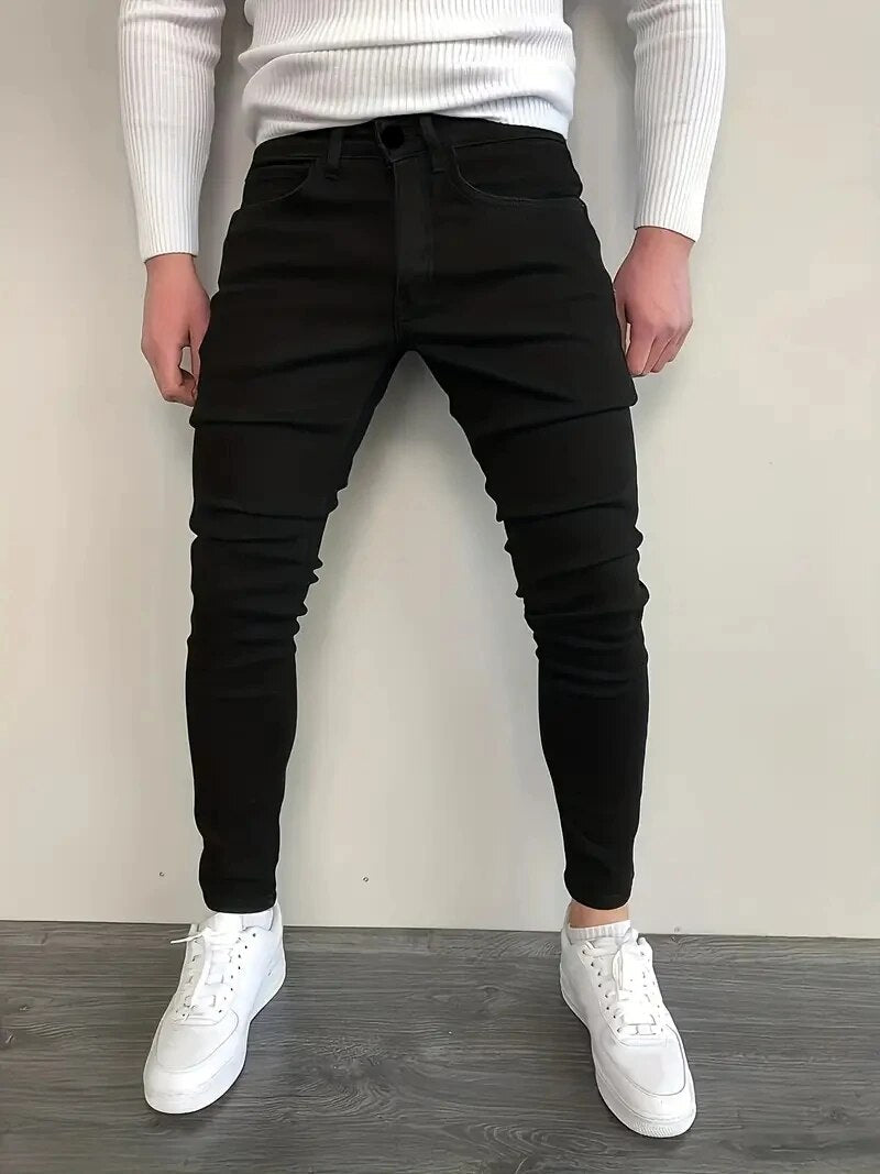 Jeansy męskie slim fit ze stretchem – widok produktu 3 | Ionotix