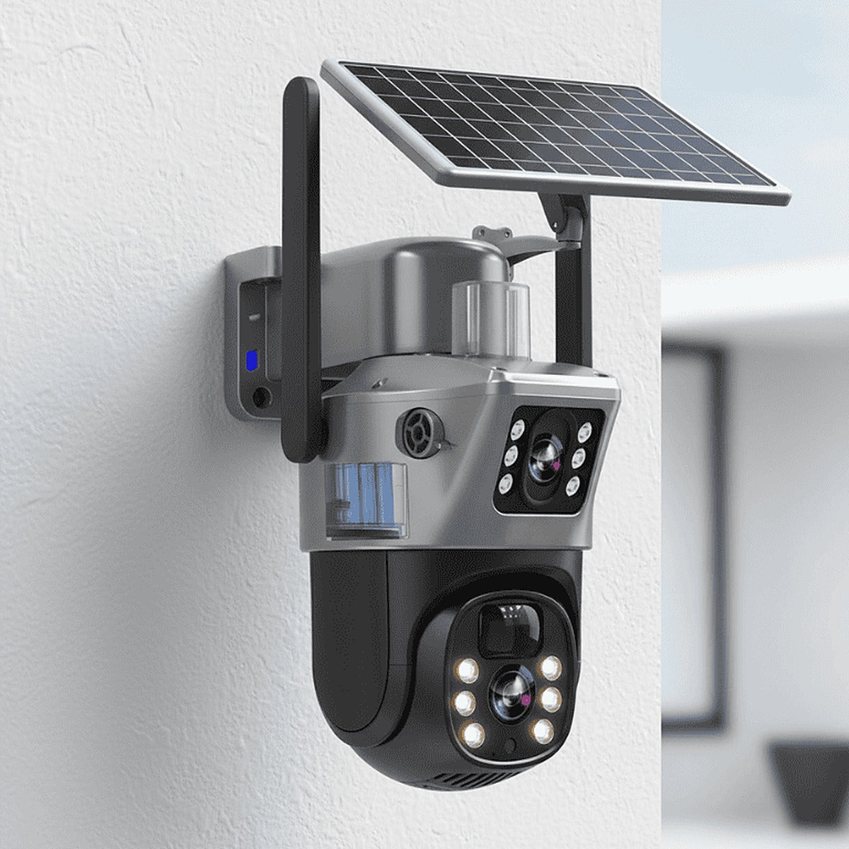 Kamera 4K solarna z dwoma obiektywami - widok 360 stopni, zoom 10x, IP66 - widok produktu 2 | Ionotix