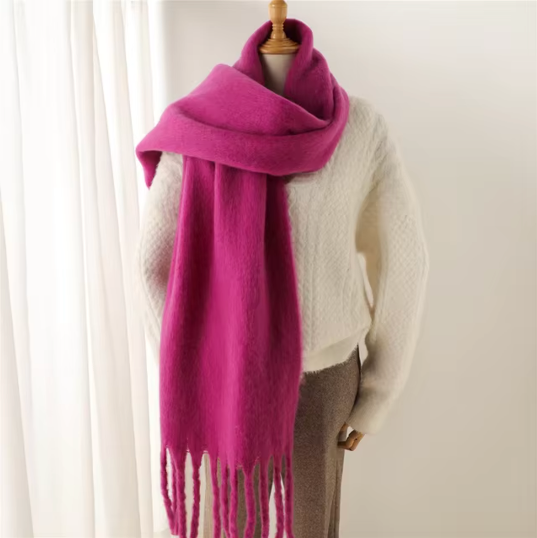 Kaszmirowy szal pashmina z frędzlami – widok produktu 1 | Ionotix